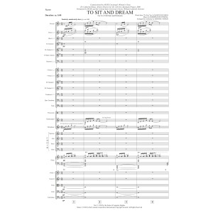To Sit And Dream - Score