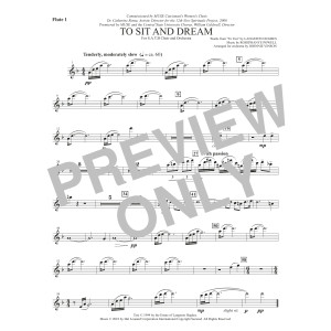 To Sit And Dream - Flute 1