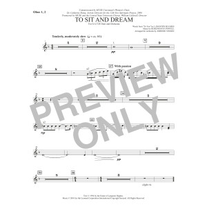 To Sit And Dream - Oboe 1,2