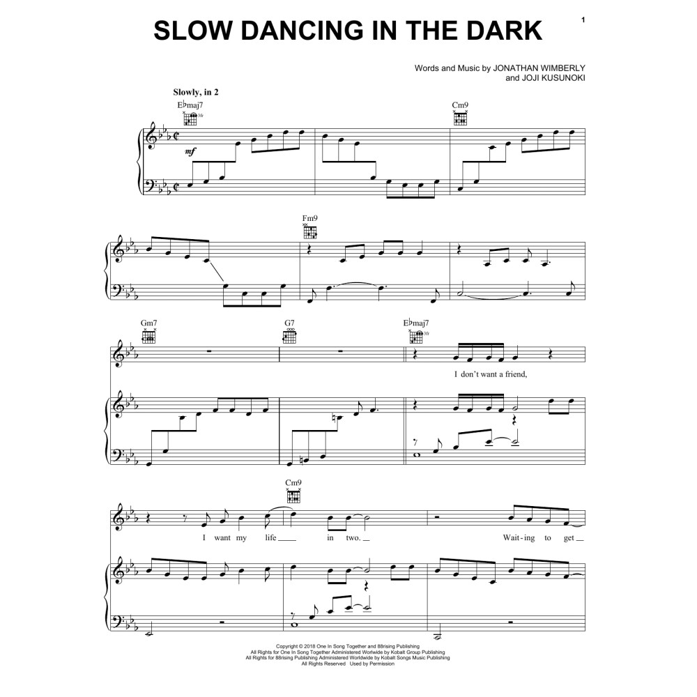 Slow Dancing In The Dark