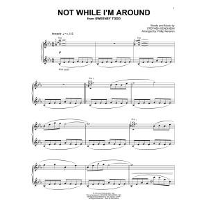 Not While I'm Around (from Sweeney Todd) (arr. Phillip Keveren)