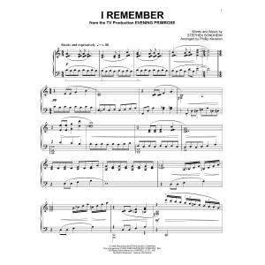 I Remember (from Evening Primrose) (arr. Phillip Keveren)