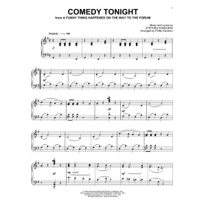 Comedy Tonight (from A Funny Thing Happened...) (arr. Phillip Keveren)