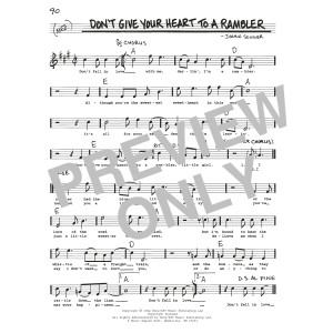 Don't Give Your Heart To A Rambler