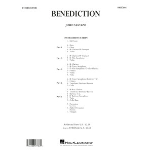 Benediction - Conductor Score (Full Score)
