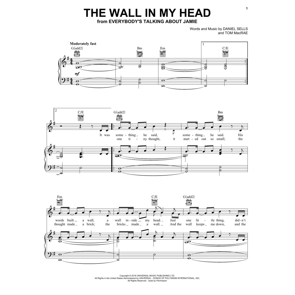 The Wall In My Head (from Everybody's Talking About Jamie)