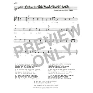 Girl In The Blue Velvet Band