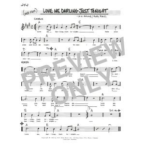 Love Me Darling Just Tonight
