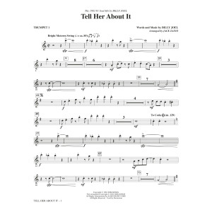 Tell Her About It (arr. Jack Zaino) - Trumpet 1