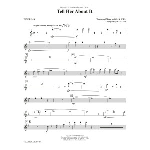 Tell Her About It (arr. Jack Zaino) - Tenor Saxophone