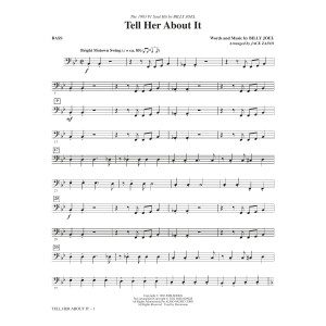 Tell Her About It (arr. Jack Zaino) - Bass