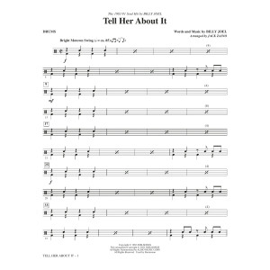 Tell Her About It (arr. Jack Zaino) - Drums