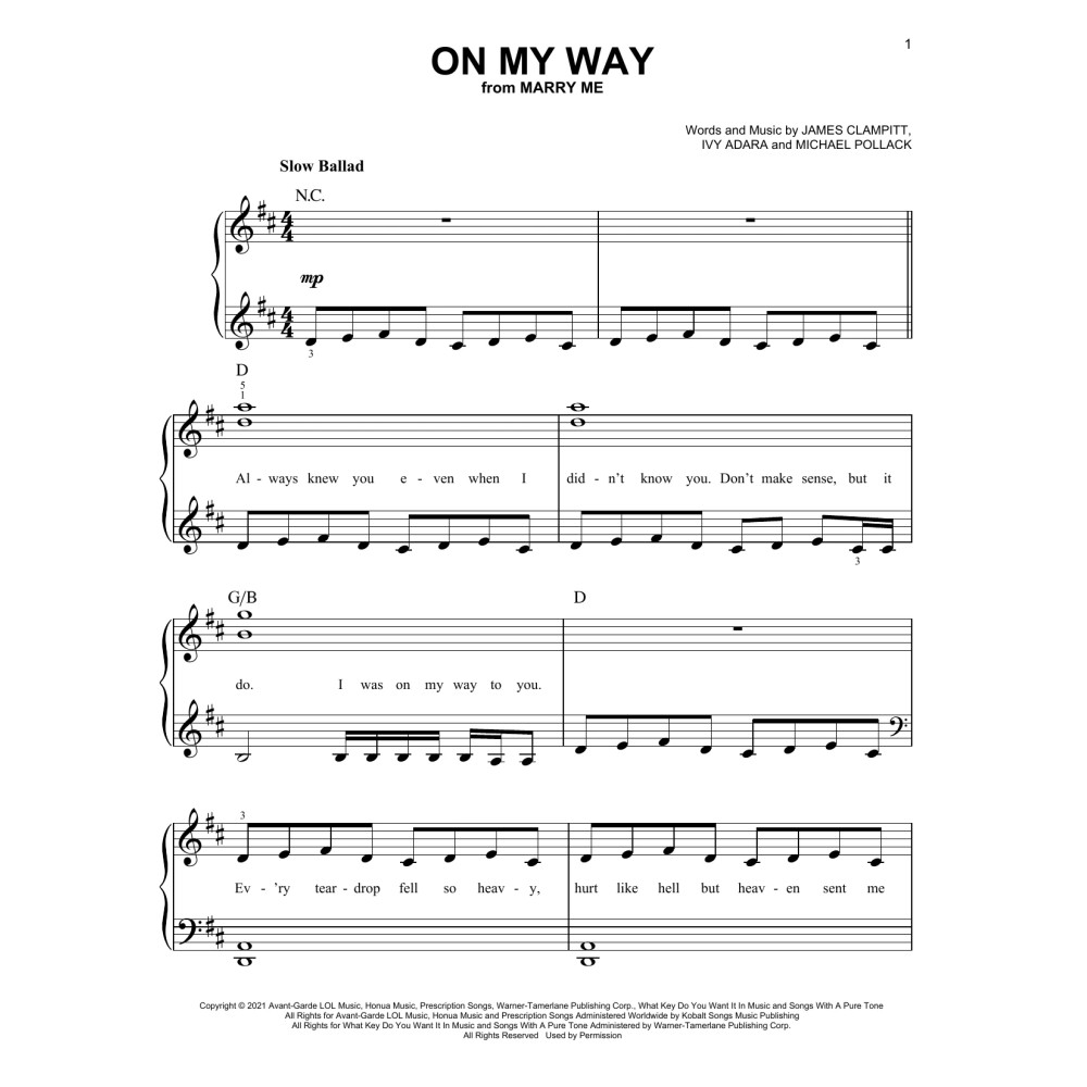 On My Way (from Marry Me)