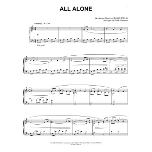 All Alone (arr. Phillip Keveren)