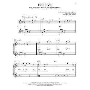 Believe (from The Polar Express) (arr. Phillip Keveren)