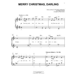 Merry Christmas, Darling (arr. Phillip Keveren)