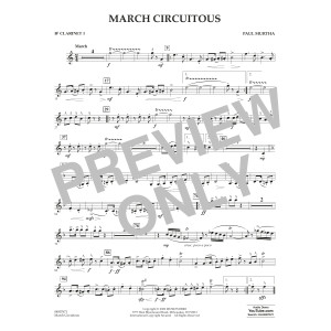 March Circuitous - Bb Clarinet 1