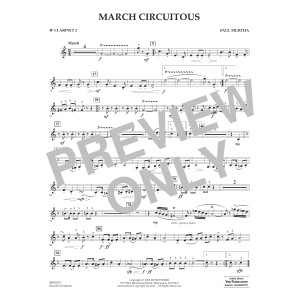 March Circuitous - Bb Clarinet 2