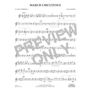 March Circuitous - Eb Alto Saxophone 1