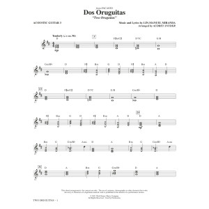 Dos/Two Oruguitas (from Encanto) (arr. Audrey Snyder) - Guitar 3