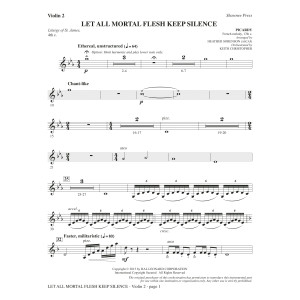 Let All Mortal Flesh Keep Silence - Violin 2