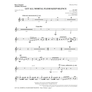 Let All Mortal Flesh Keep Silence - Bass Clarinet (sub. Bassoon)