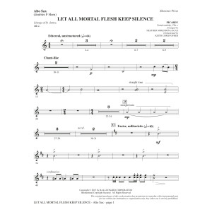 Let All Mortal Flesh Keep Silence - Alto Sax (sub. Horn)