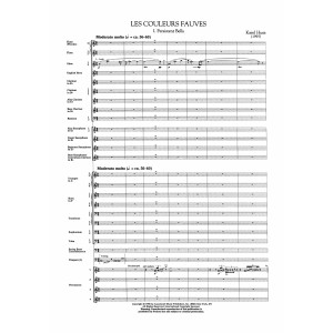 Les Couleurs Fauves (Vivid Colors) (Score Only) - Full Score