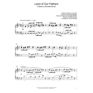 Land Of Our Fathers (Fatshe La Bontata Rona) (arr. James Wilding)