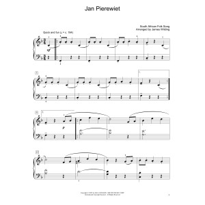 Jan Pierewiet (arr. James Wilding)