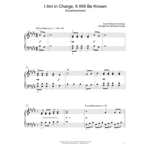 I Am In Charge, It Will Be Known (Kuzakwaziwana) (arr. Nkululeko Zungu)