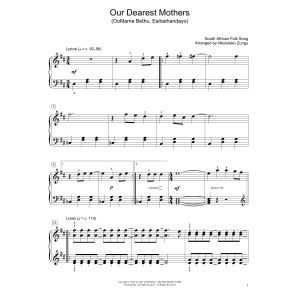 Our Dearest Mothers (Oomama Bethu Esibathandayo) (arr. Nkululeko Zungu)