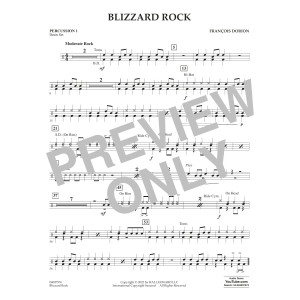 Blizzard Rock - Percussion 1