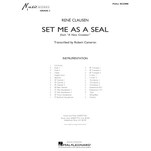 Set Me as a Seal (arr. Robert C. Cameron) - Conductor Score (Full Score)