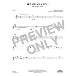 Set Me as a Seal (arr. Robert C. Cameron) - Oboe