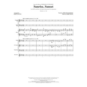 Sunrise, Sunset (from Fiddler On The Roof) (arr. John Leavitt) - Full Score
