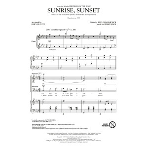 Sunrise, Sunset (from Fiddler On The Roof) (arr. John Leavitt)