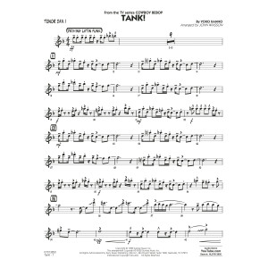 Tank! (from Cowboy Bebop) (arr. John Wasson) - Tenor Sax 1
