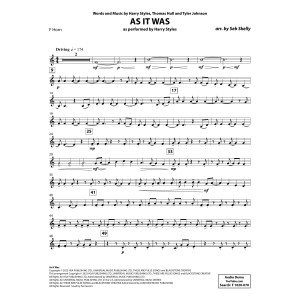 As It Was (for Brass Quintet) (arr. Seb Skelly) - F Horn