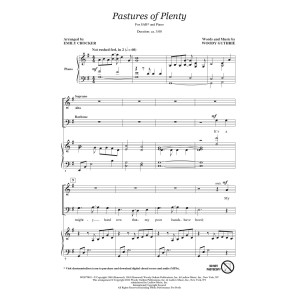 Pastures Of Plenty (arr. Emily Crocker)