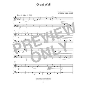 Great Wall (arr. Joseph Johnson)