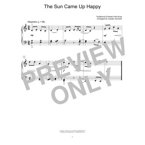 The Sun Came Up Happy (arr. Joseph Johnson)
