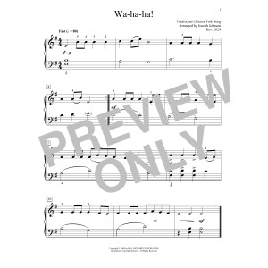 Wa-Ha-Ha (arr. Joseph Johnson)