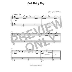 Sad, Rainy Day (arr. Joseph Johnson)