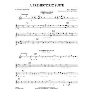 A Prehistoric Suite - Bb Tenor Sax