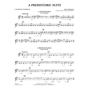 A Prehistoric Suite - Eb Baritone Sax
