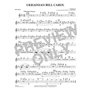 Ukrainian Bell Carol (arr. Richard L. Saucedo) - Piccolo