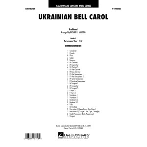 Ukrainian Bell Carol (arr. Richard L. Saucedo) - Full Score