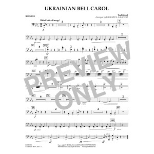 Ukrainian Bell Carol (arr. Richard L. Saucedo) - Bassoon