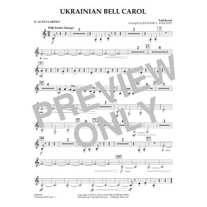 Ukrainian Bell Carol (arr. Richard L. Saucedo) - Eb Alto Clarinet